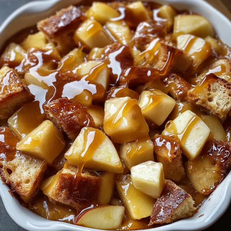 Caramel Apple Bread Pudding