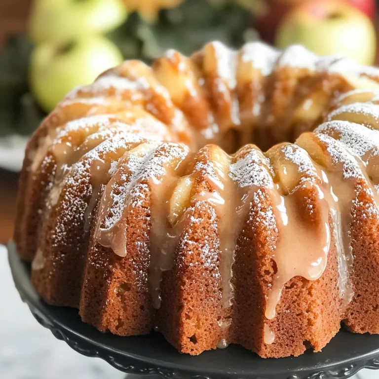 Fall's Best Vegan Gluten-Free Apple Bundt Cake with Easy Glaze