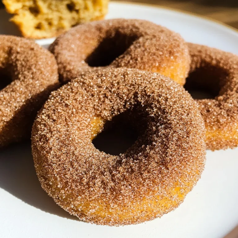 Gluten-Free Pumpkin Donuts with Cinnamon & Sugar