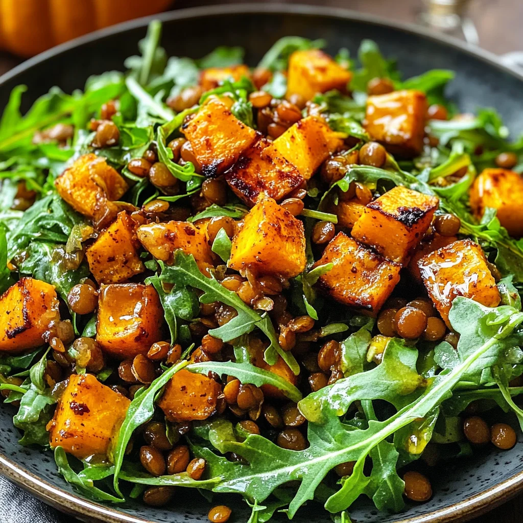 Honey-Cinnamon Pumpkin Lentil Salad