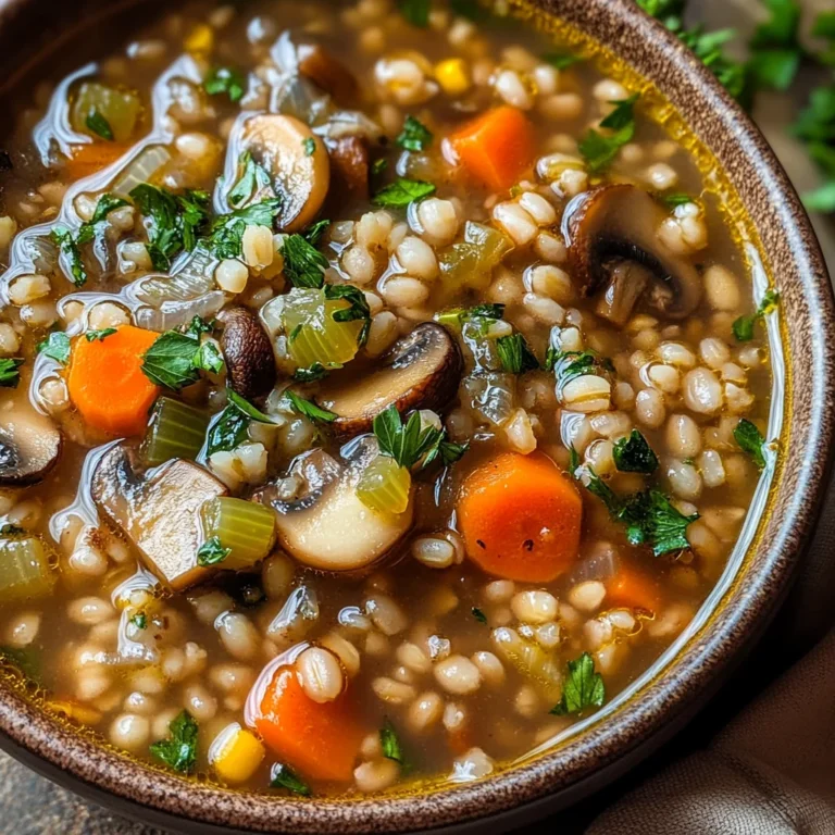 Mushroom Barley Soup