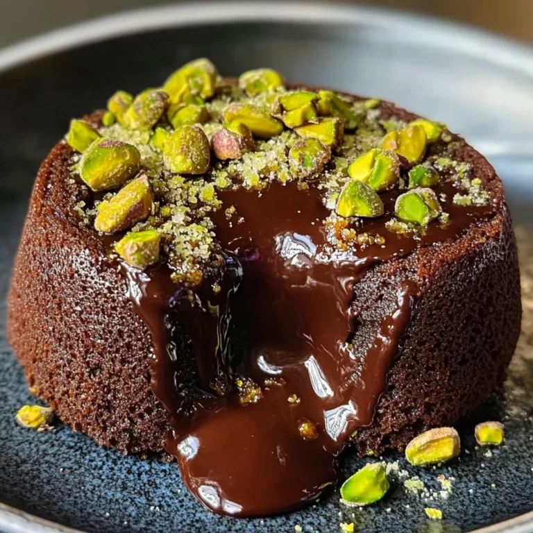 Pistachio Chocolate Lava Cakes