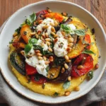 Roasted Ratatouille with Creamy Goat Cheese Polenta