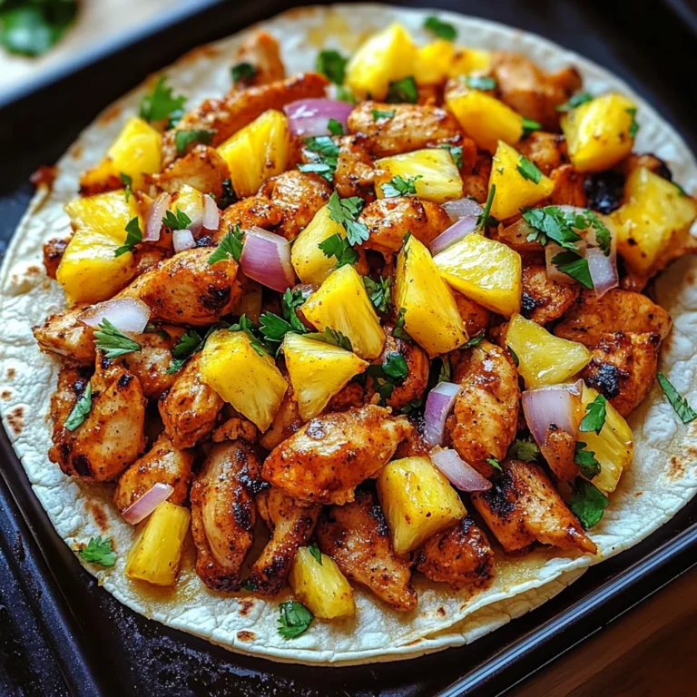 Savory Chicken Al Pastor Tacos with Sweet Pineapple Twist