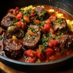 Slow-Braised Spiced Beef with Tomatoes & Aromatics