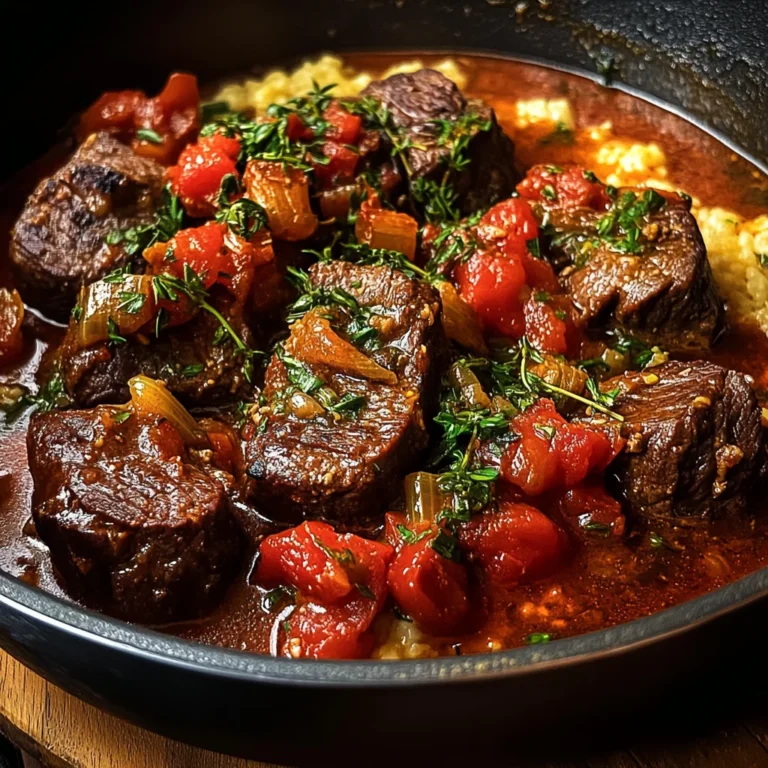 Slow-Braised Spiced Beef with Tomatoes & Aromatics