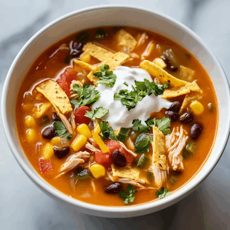 Easy Chicken Tortilla Soup