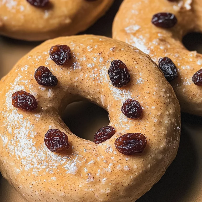 Cinnamon Raisin Greek Yogurt Bagels