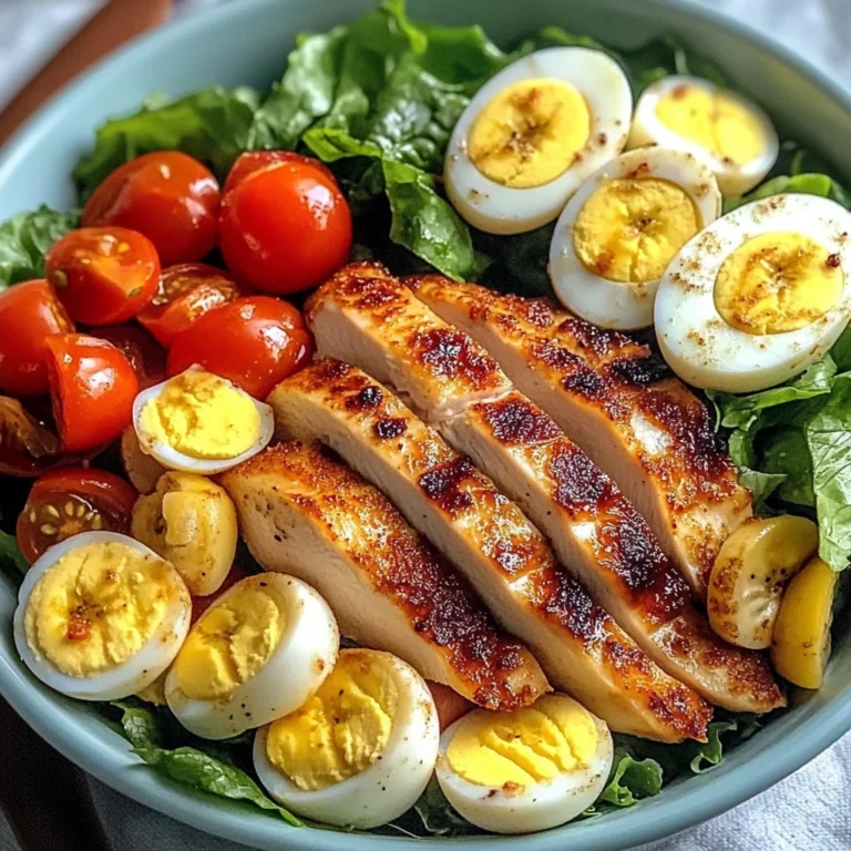 Crispy Chicken & Egg Salad Bowl with Fresh Banana & Greens