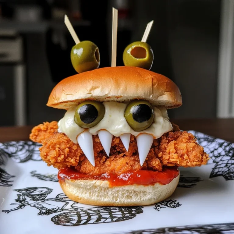 Halloween Chicken Parm Sliders
