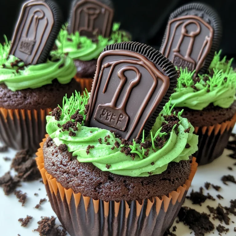 Halloween Graveyard Cupcakes