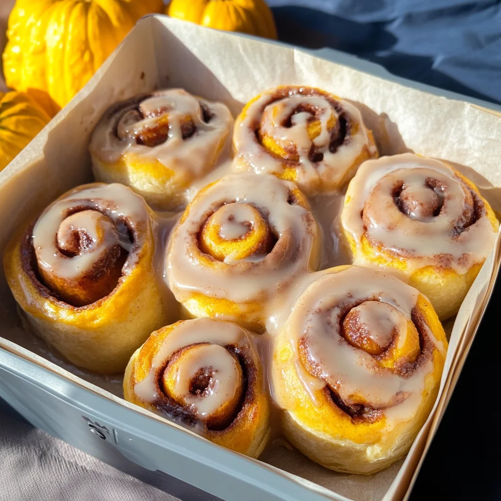 Homemade Pumpkin Chai Cinnamon Rolls