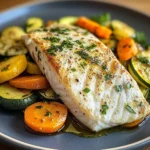 Lemon Herb White Fish with Sauted Vegetables