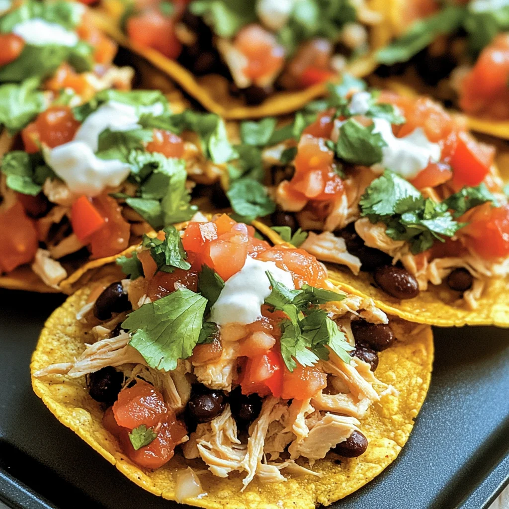Mexican Rotisserie Chicken Tostadas