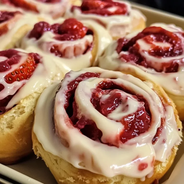Strawberry Cheesecake Cinnabon Rolls