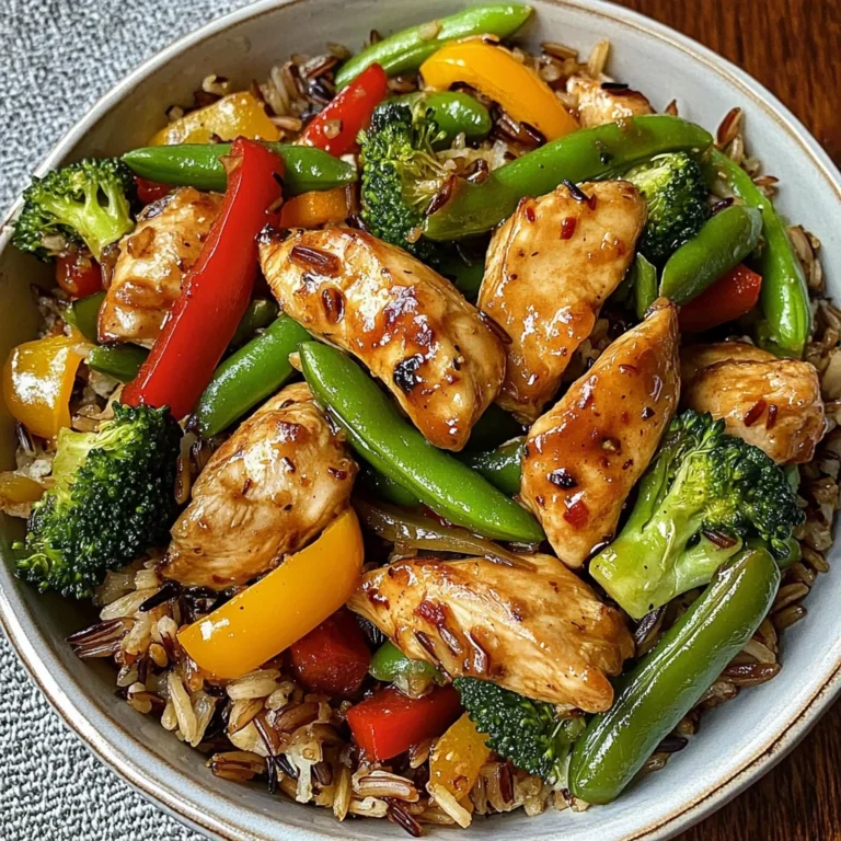 Wild Rice Chicken Stir-Fry with Fresh Veggies