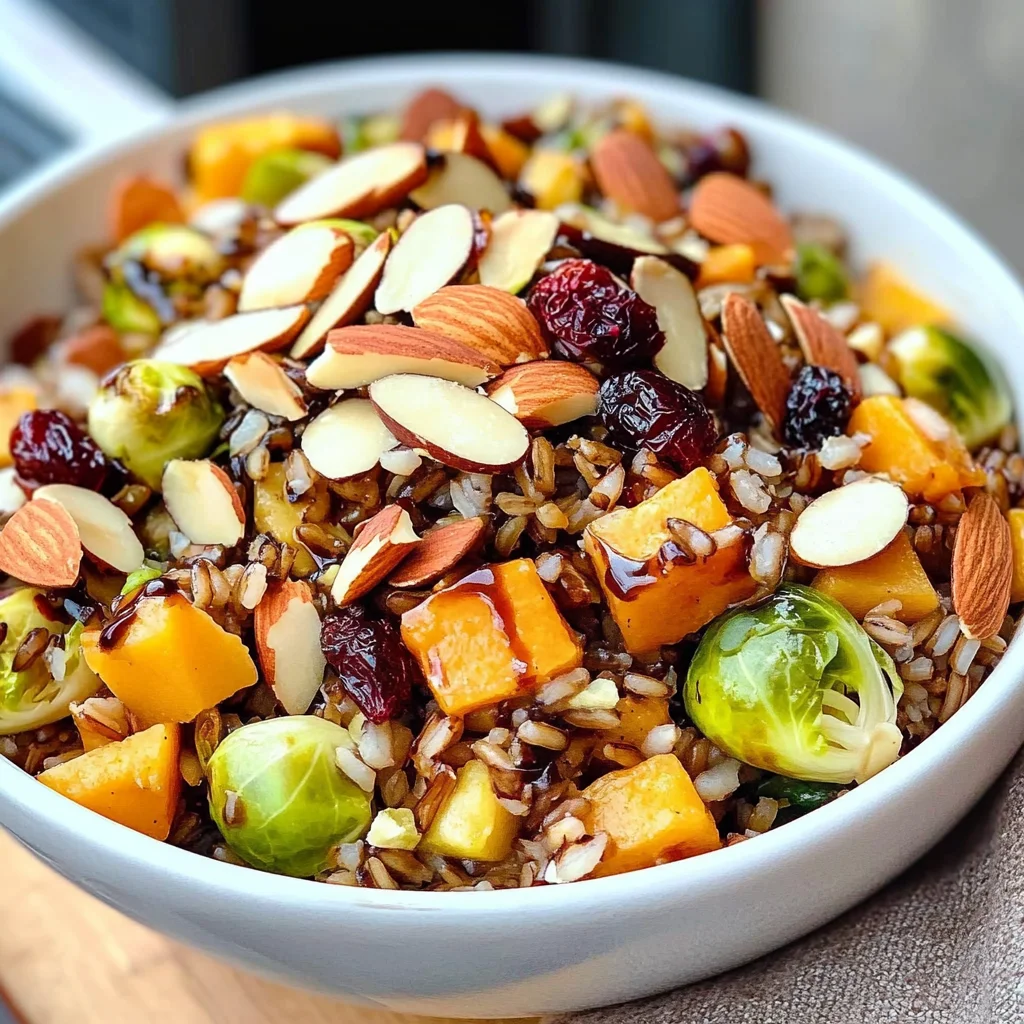Wild Rice Harvest Bowls with Fig Balsamic Vinaigrette