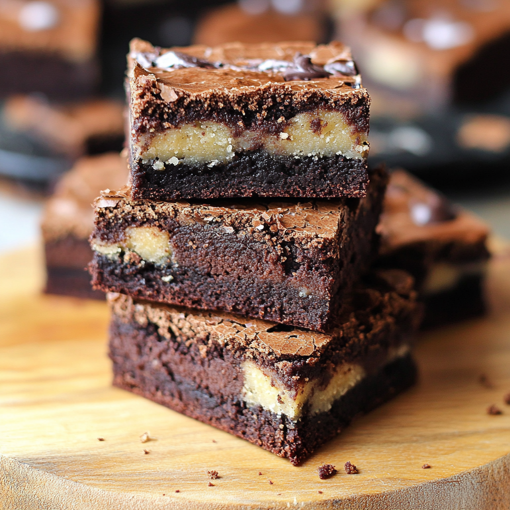 Amazing Brownies (Cookie Dough): 3 Decadent Layers